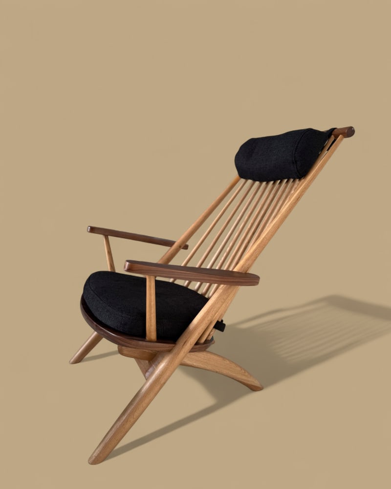 Armchair and Ottoman by Tateishi Shoiji - 3