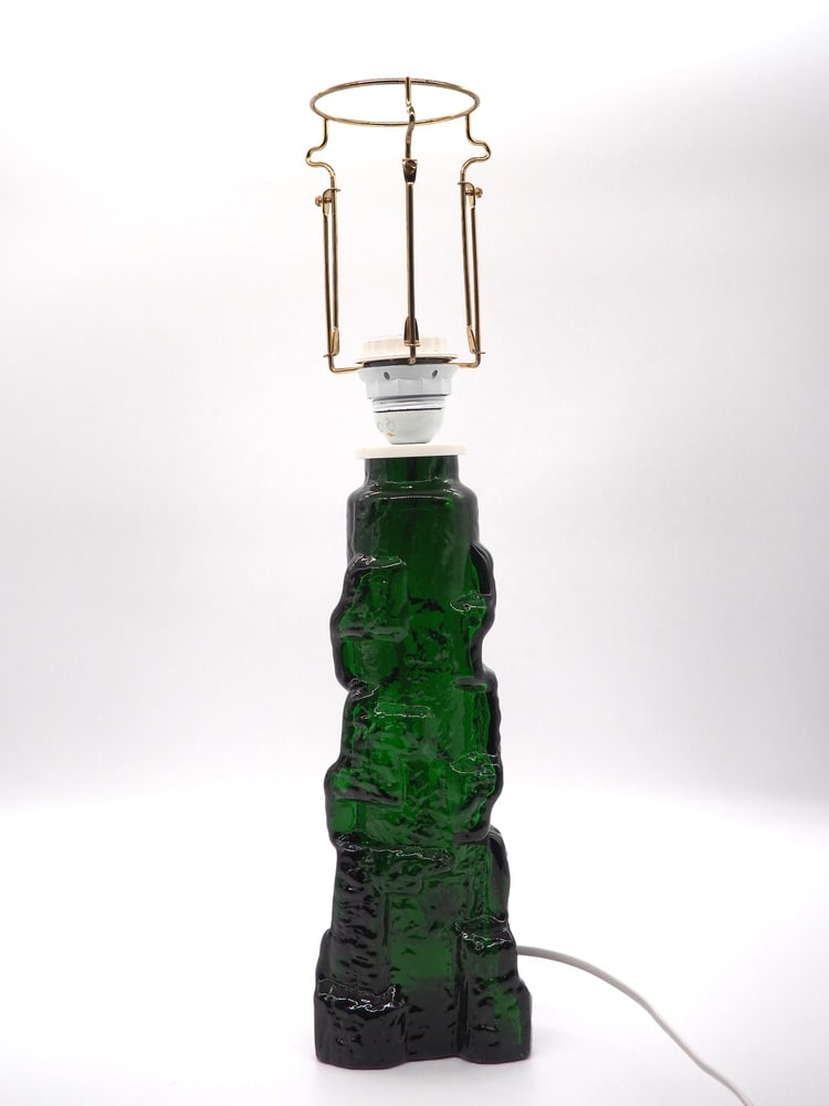 Glass Table Lamp by P. Kedelv for Reijmyre, 1960s - 10