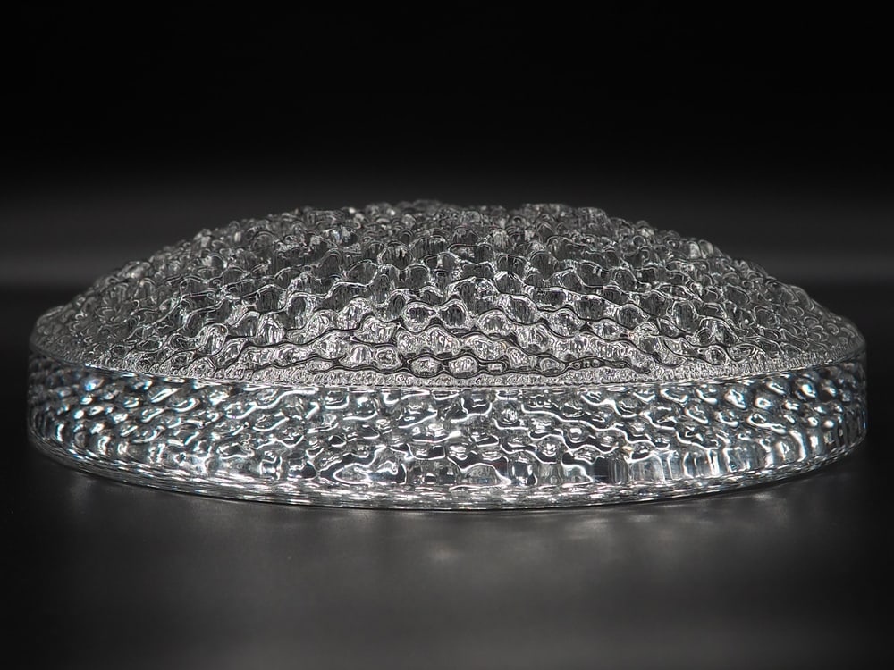 Norwegian Crystal Bowl for Hadeland Norway, 1980s - 4