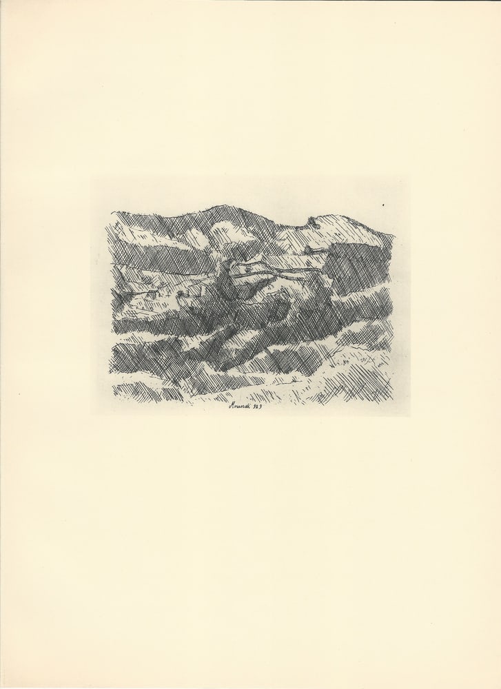 Giorgio Morandi, Grizzana Mountains, 1957, Paper - 4