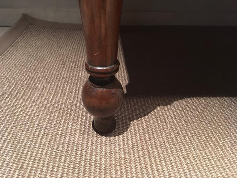 Rustic Pinewood Dining Table with Drawer, Italy - 8