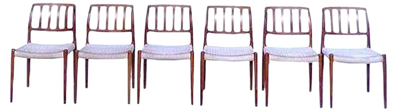 Teak Dining Chairs from J.L. Møller, Set of 6 (1 of 14)