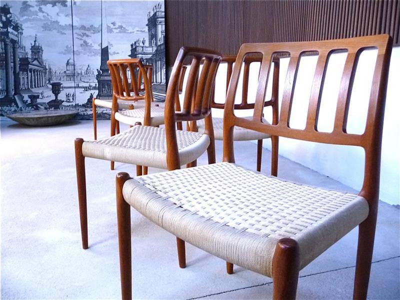 Teak Dining Chairs from J.L. Møller, Set of 6 - 4
