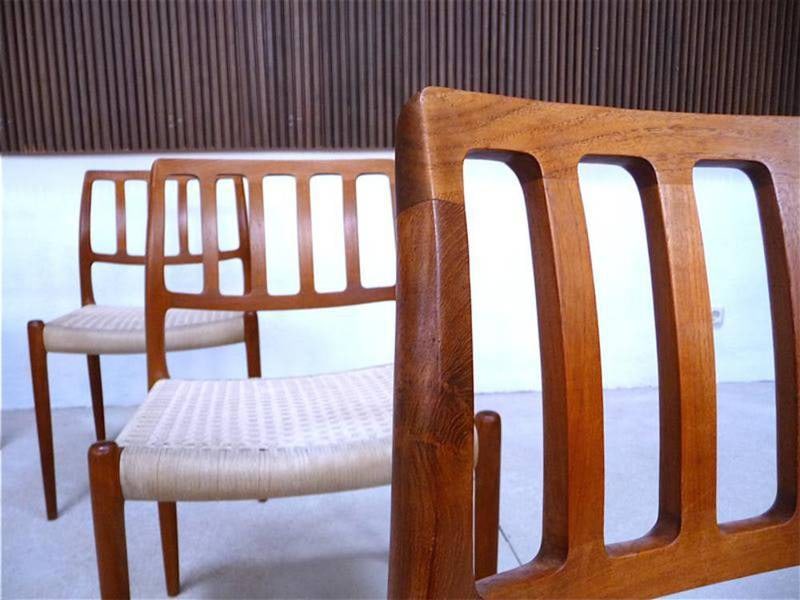 Teak Dining Chairs from J.L. Møller, Set of 6 - 5