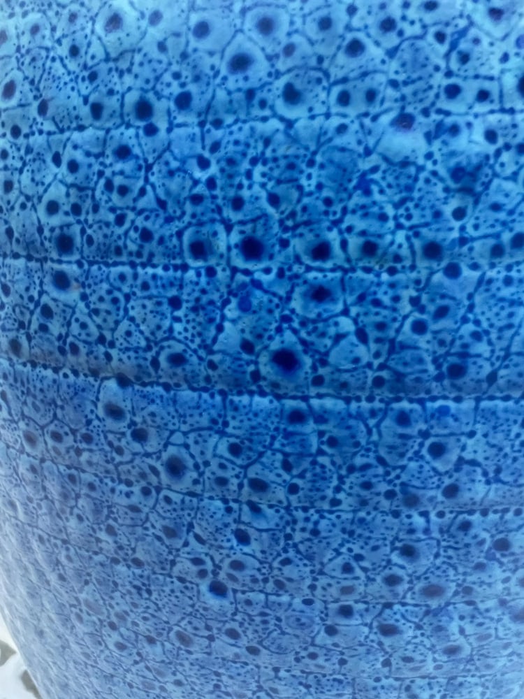 Ceramic Vase with Lava Foam Glaze from Fohr, 1960s - 6