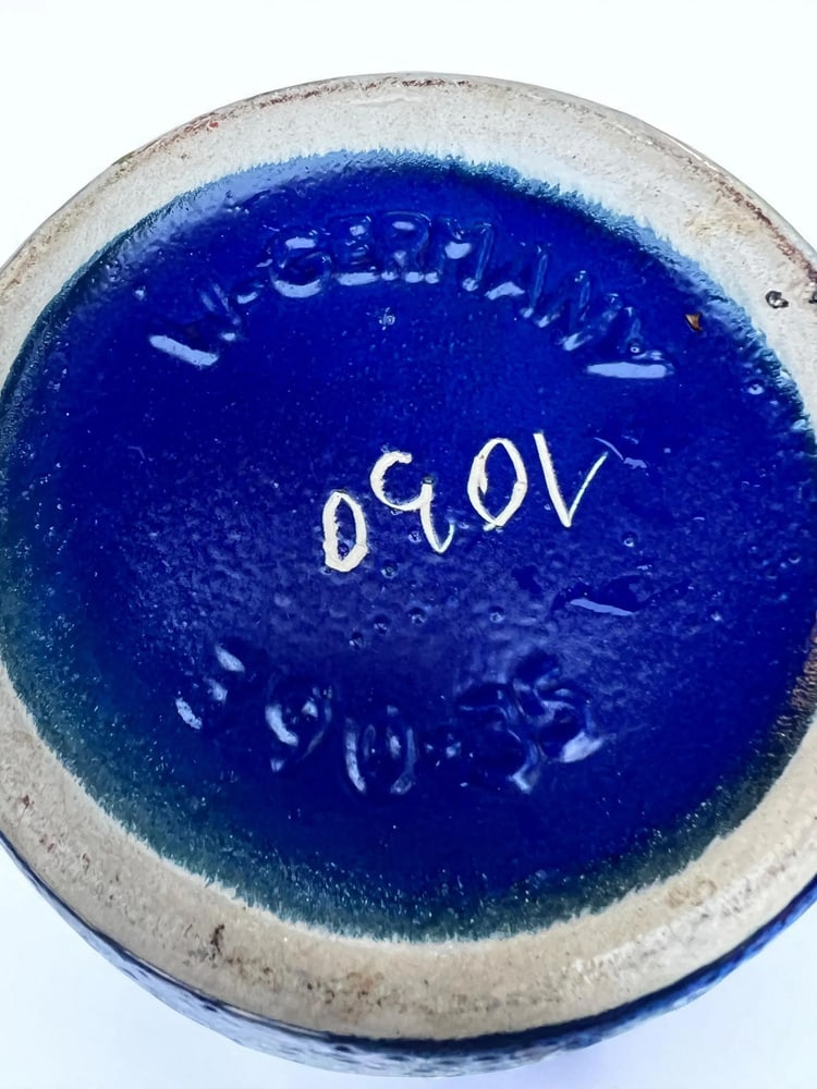 Ceramic Vase with Lava Foam Glaze from Fohr, 1960s - 7