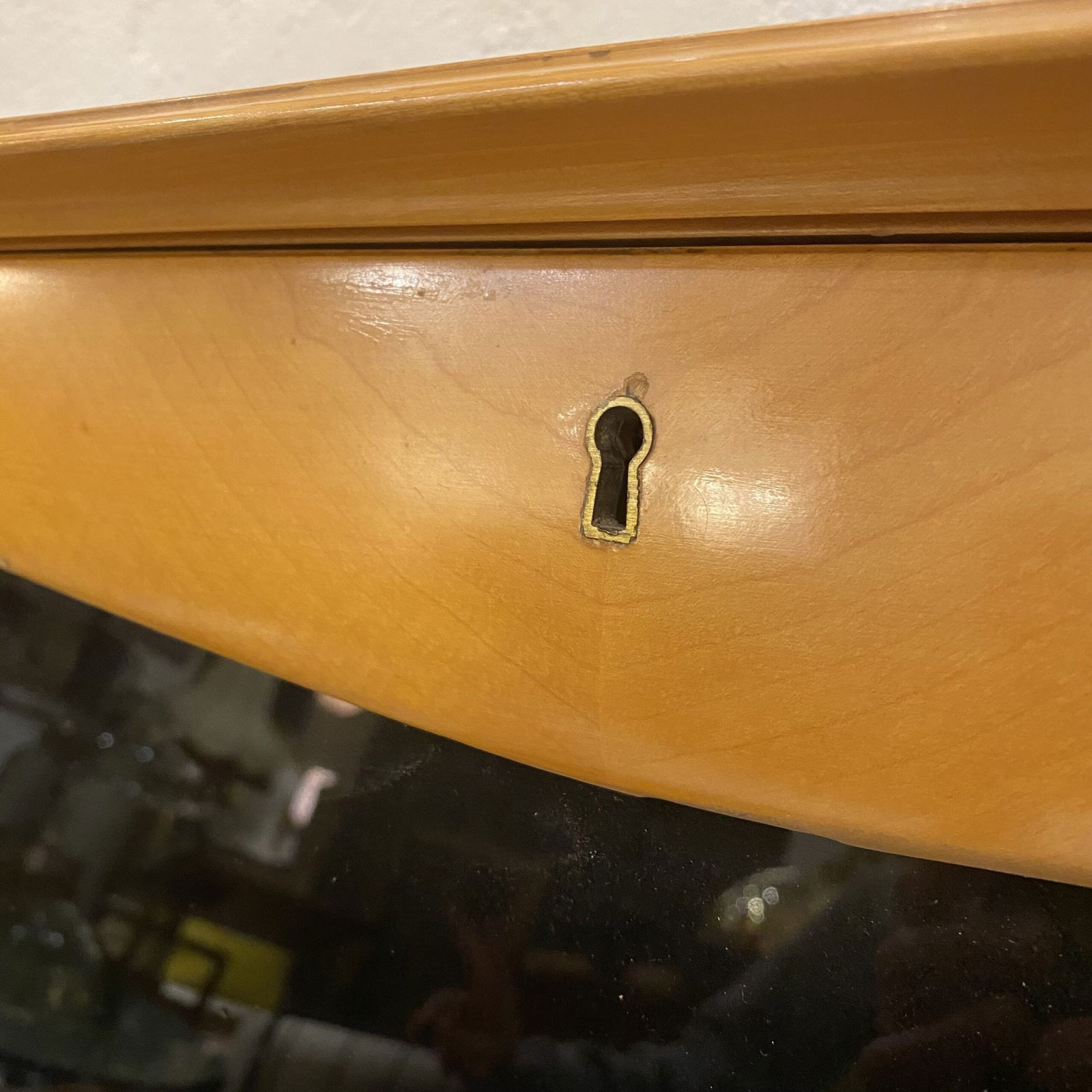 Vintage Italian Honey Color Secretaire, 1950s - 5