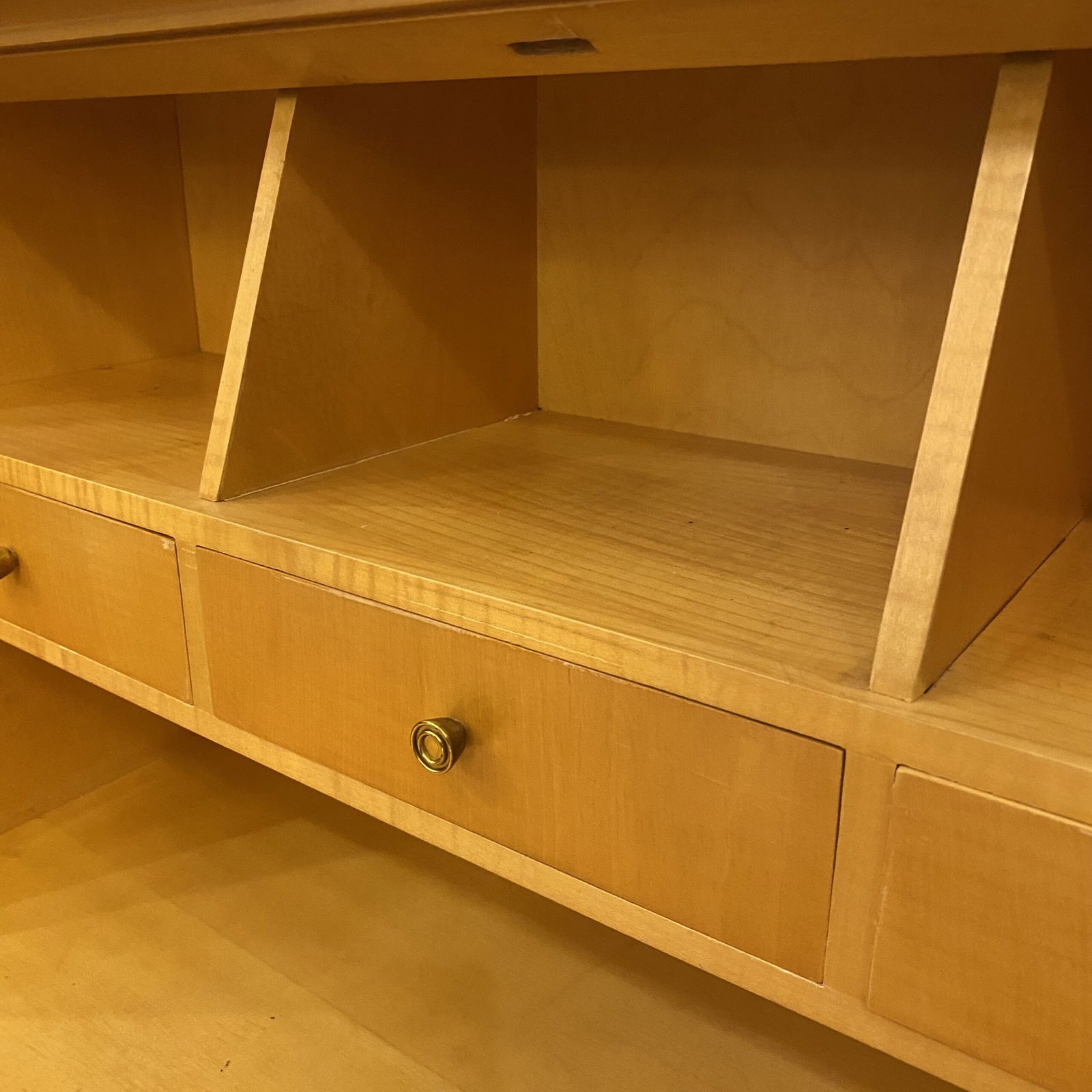 Vintage Italian Honey Color Secretaire, 1950s - 8