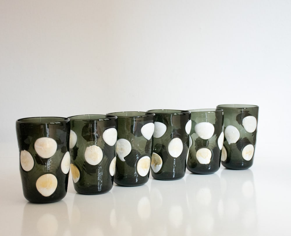 Murano Glass Glasses by Mariana Iskra, Set of 6 - 12