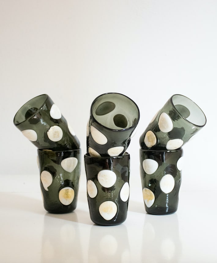 Murano Glass Glasses by Mariana Iskra, Set of 6 - 6