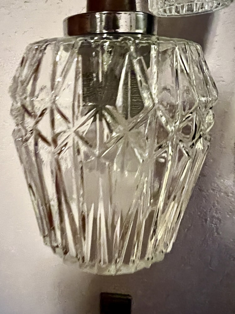 Glass Cascade Pendant Lamp by Baum Leuchten, 1960s - 5