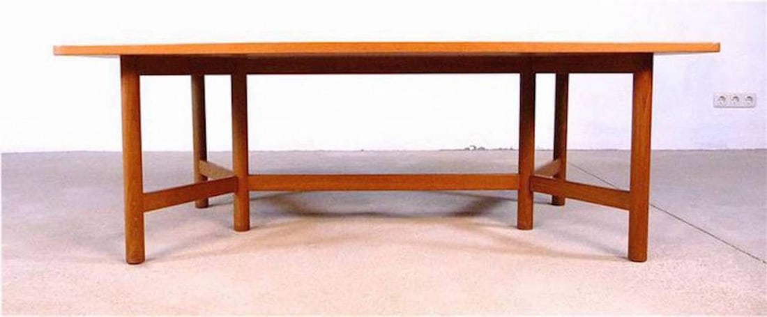 Large Teak Coffee Table from Rasmus Solberg, 1960s - 2