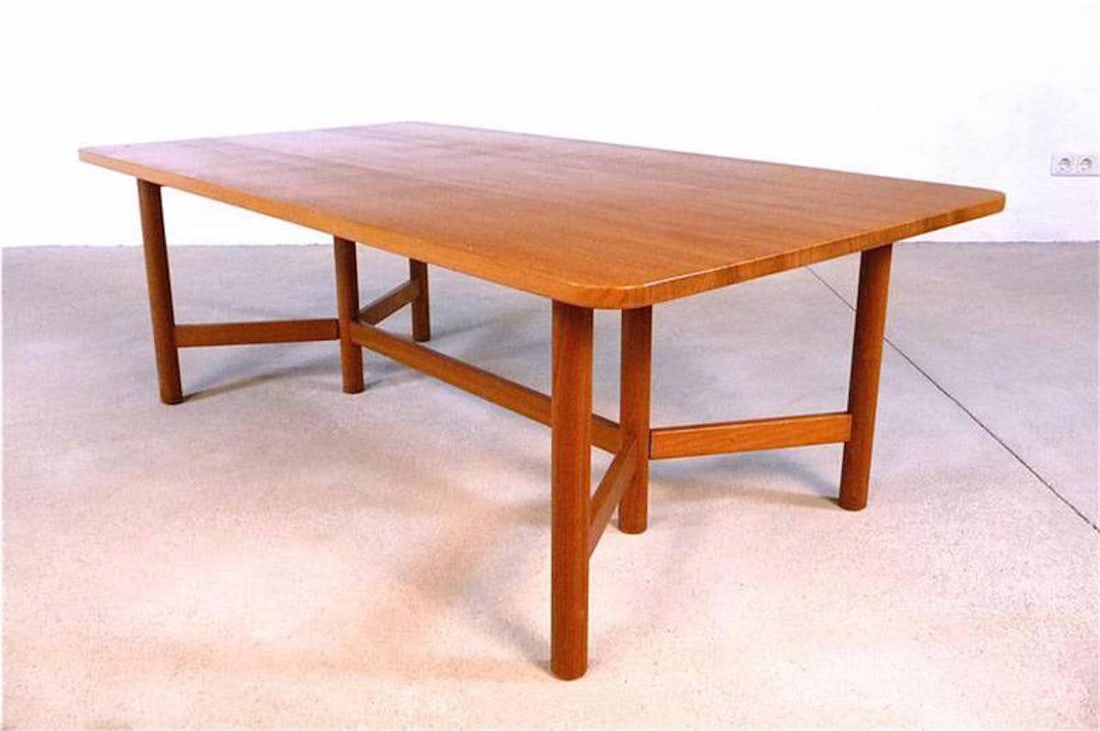 Large Teak Coffee Table from Rasmus Solberg, 1960s - 3