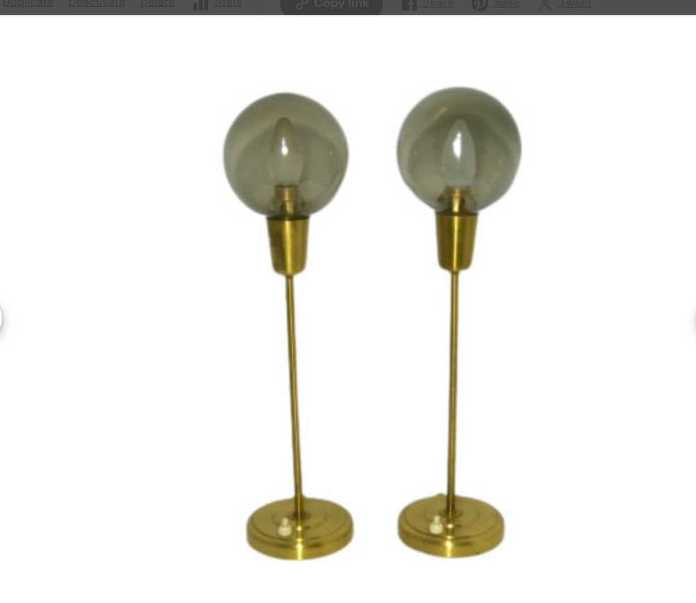 Glass Lamps from Falkenbergs Belysning, Set of 2 - 3