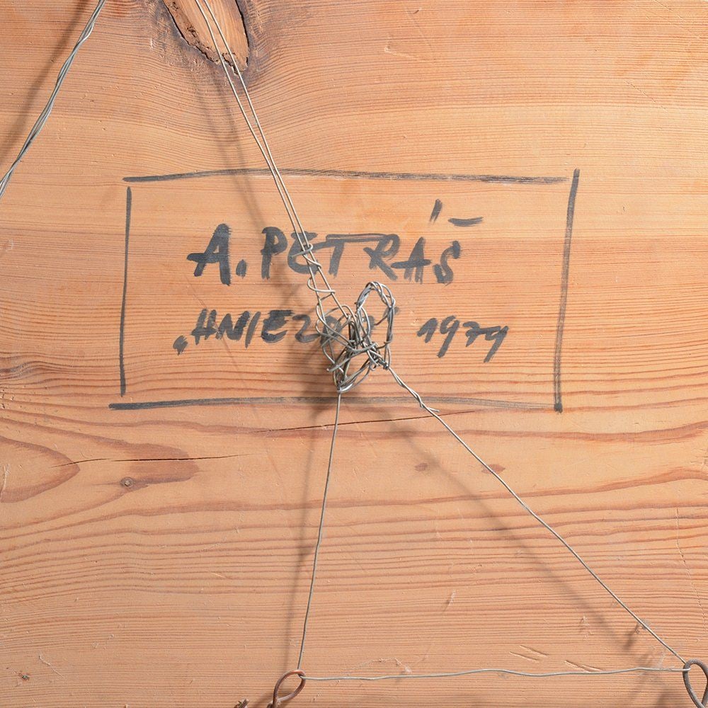 Wooden Wall Mounted Sculpture Alojz Petras, 1979 - 4