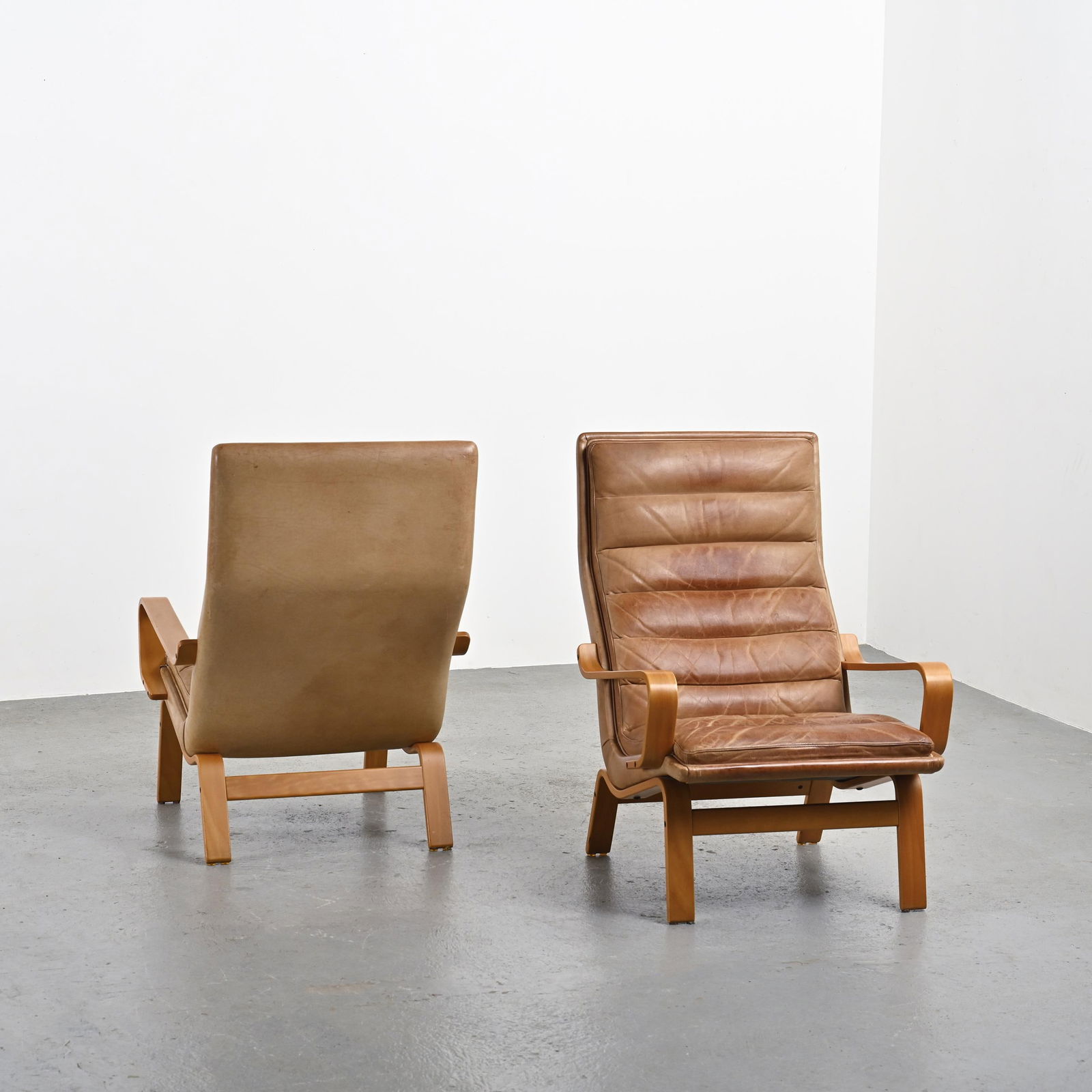 Set of Contino Armchairs by Yngve Ekström, 1970s - 2