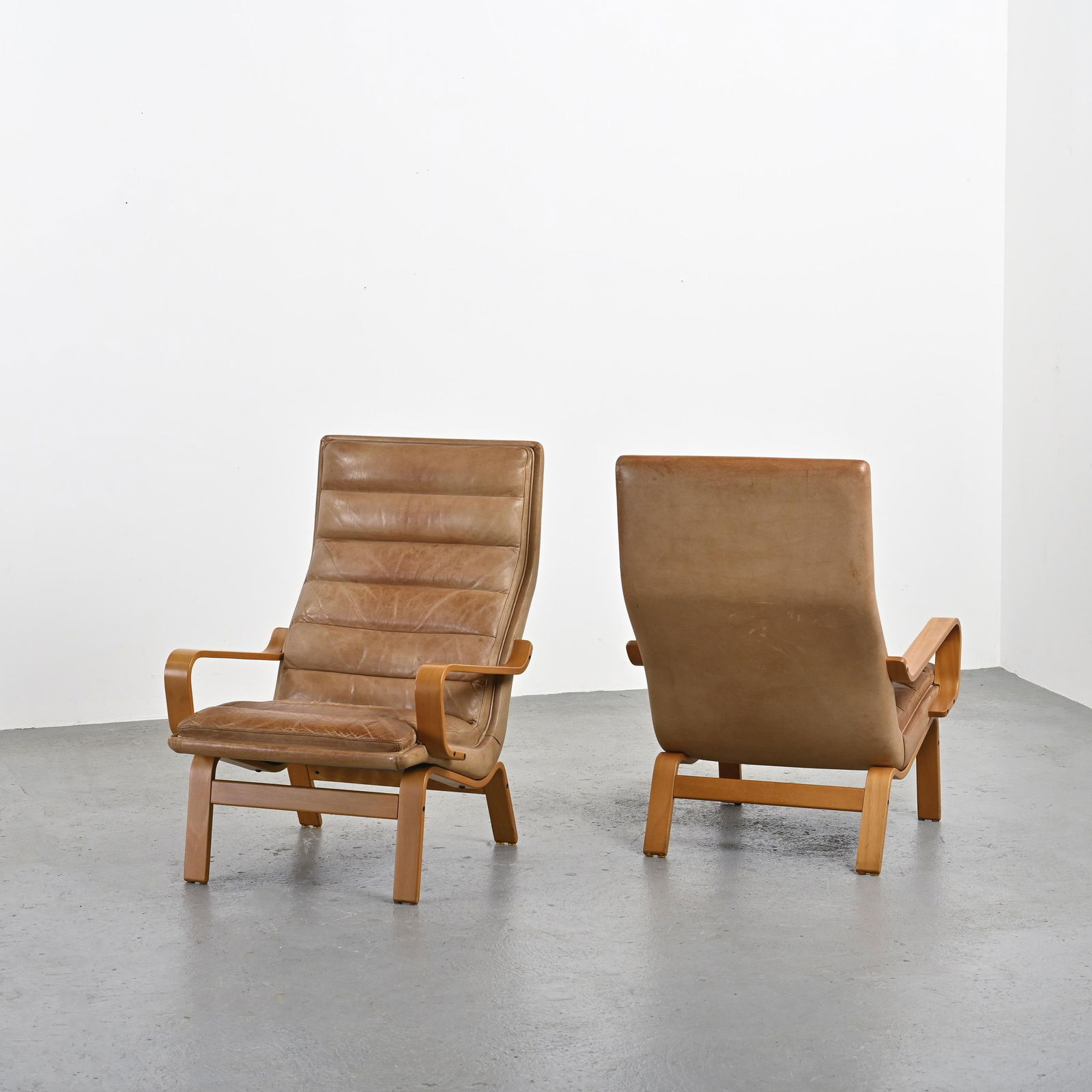 Set of Contino Armchairs by Yngve Ekström, 1970s - 7