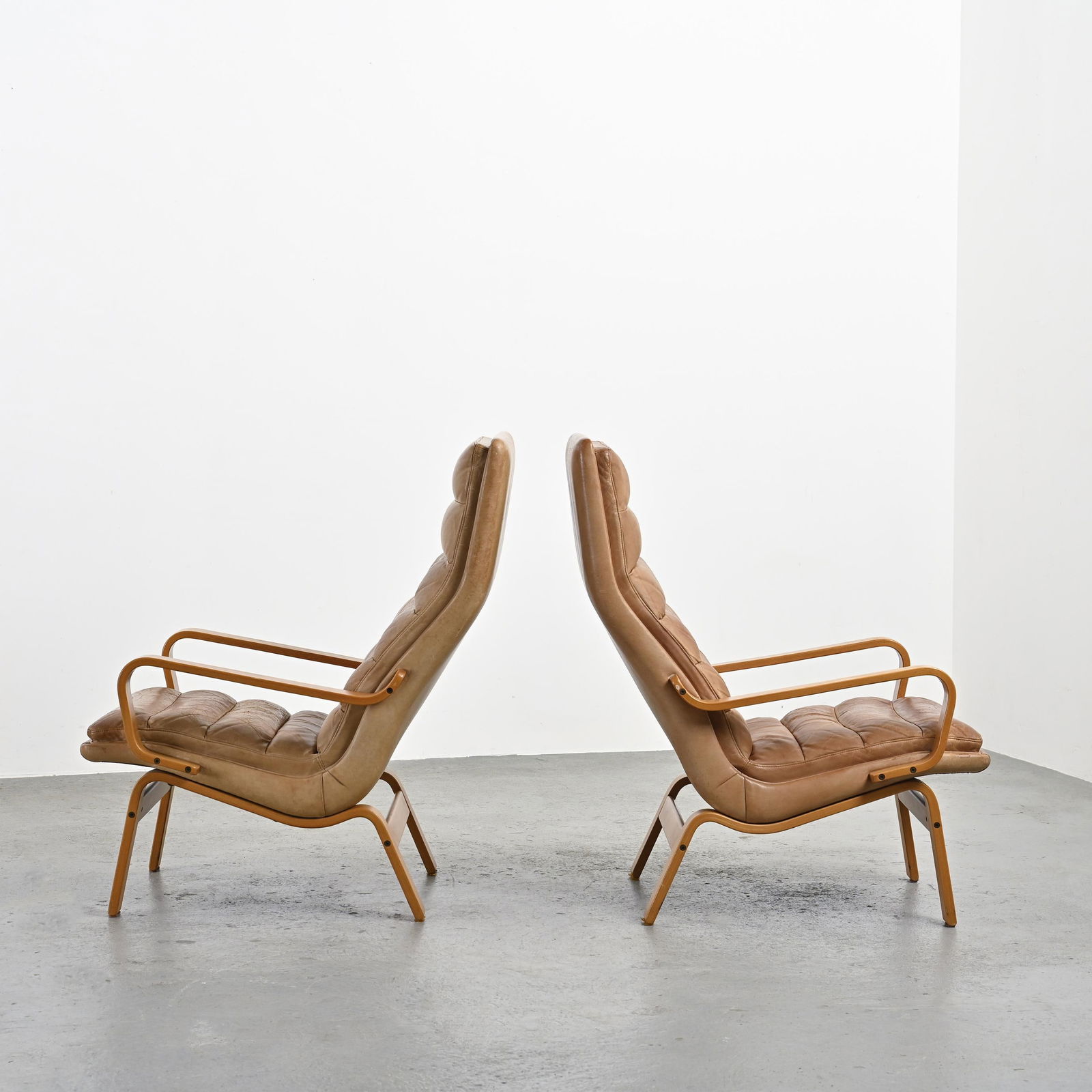 Set of Contino Armchairs by Yngve Ekström, 1970s - 8