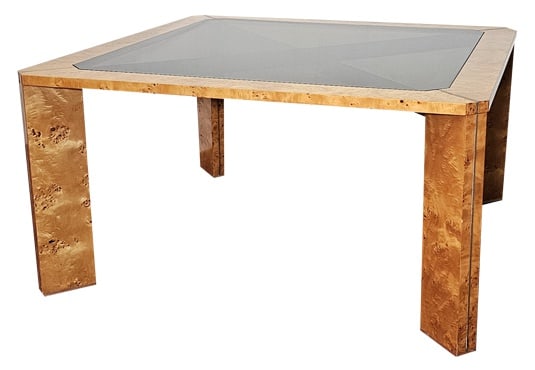 Italian Dining Table in Briarwood, 1970s (1 of 7)