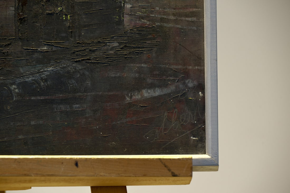 Albert, Construction Site, 1963, Oil on Canvas - 4