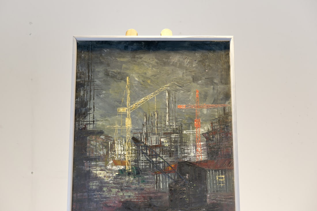 Albert, Construction Site, 1963, Oil on Canvas - 6