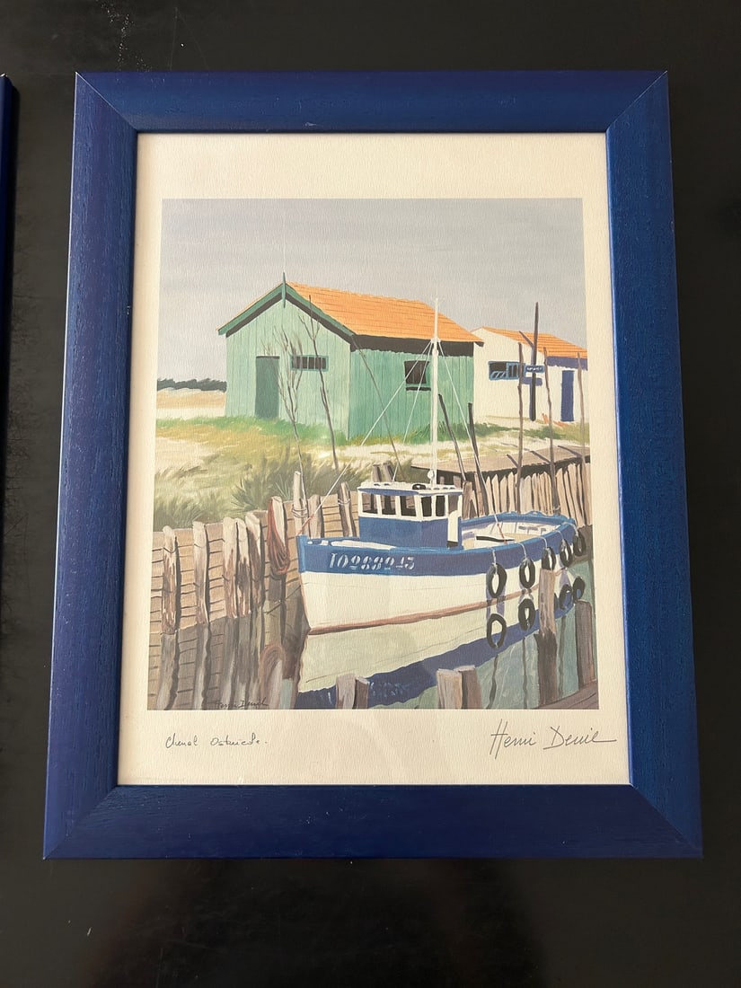 H. Deuil, Coastal Scenes, 2000s, Lithographs, Set of 2 - 9