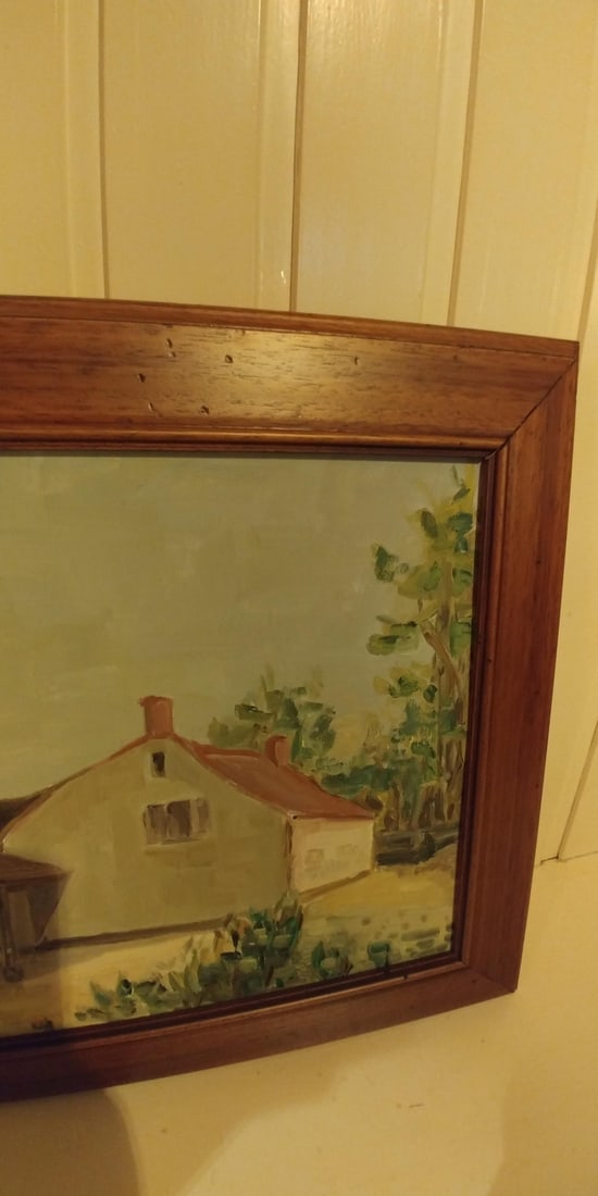 Rural Landscape Oil on Panel, 1970s - 4