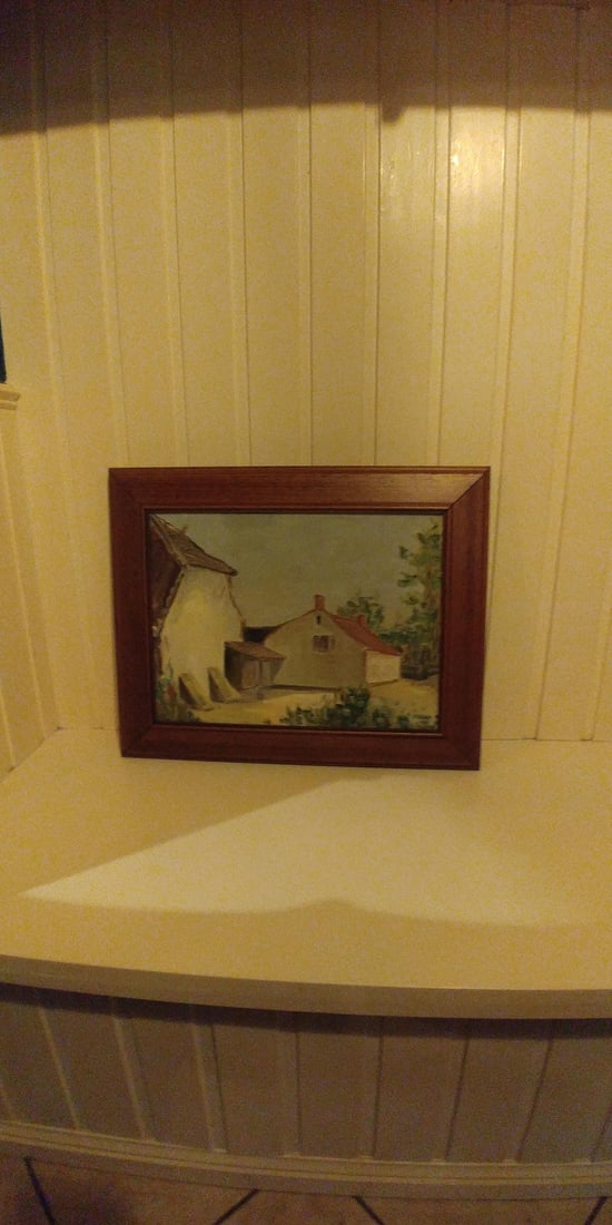 Rural Landscape Oil on Panel, 1970s - 6