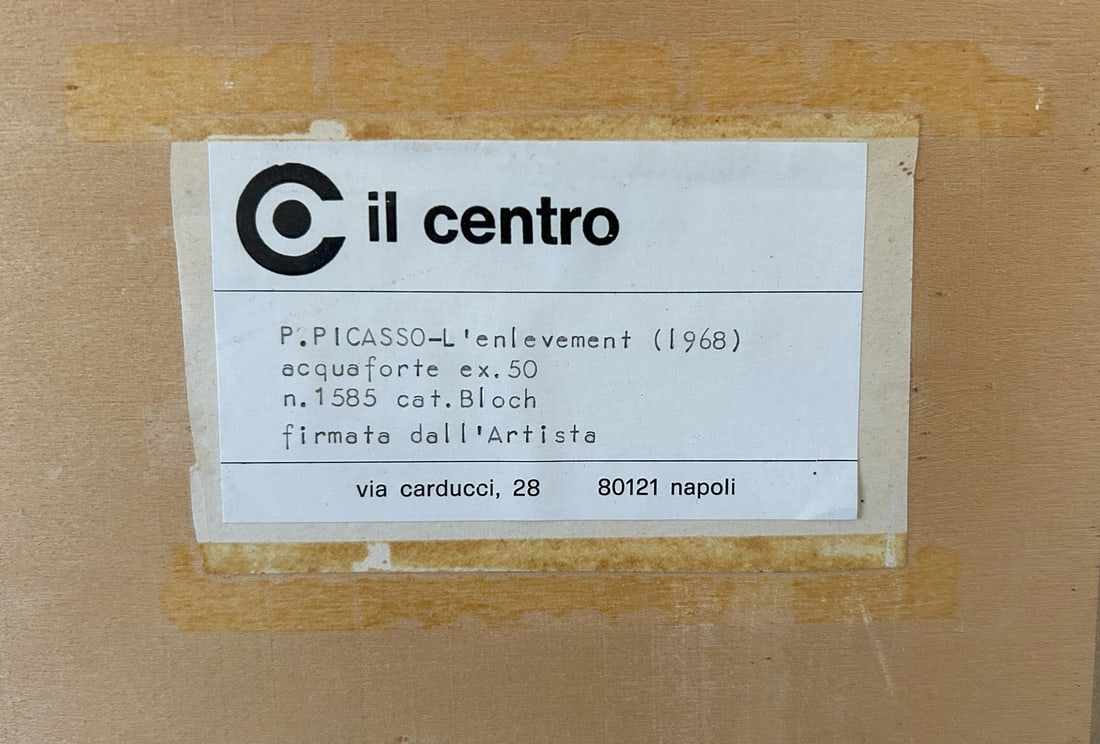 Picasso, The Pursuit of the Kidnapper, 1968, Etching - 12