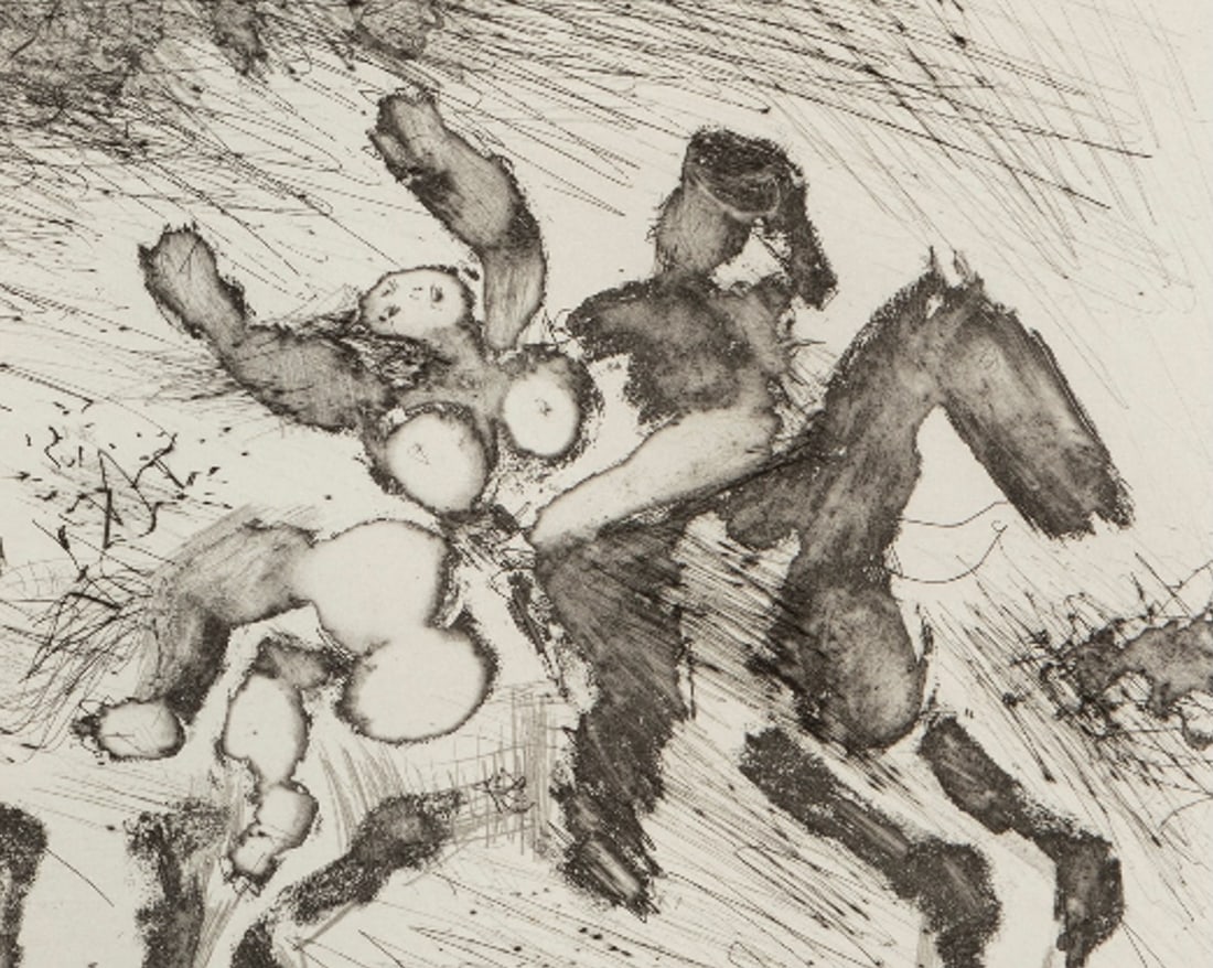 Picasso, The Pursuit of the Kidnapper, 1968, Etching - 3