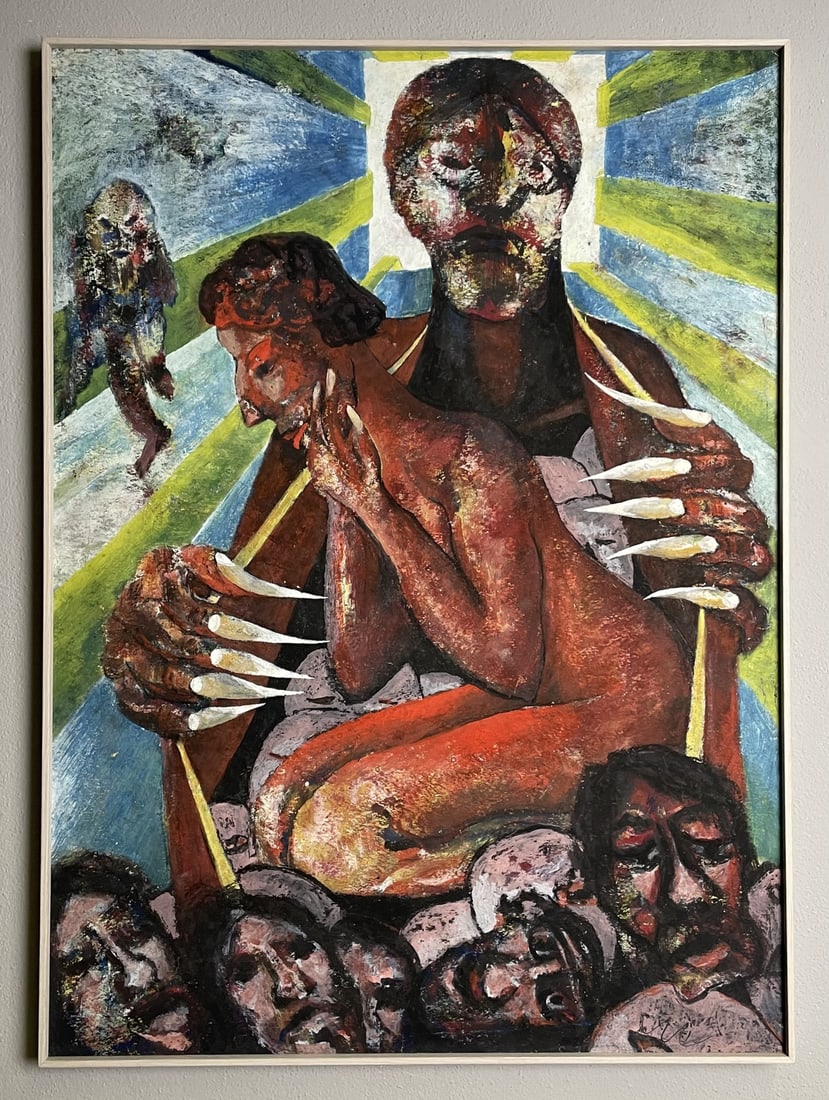 Milan Klimes, 1970s, Oil, Mixed Technique on Cardboard - 3