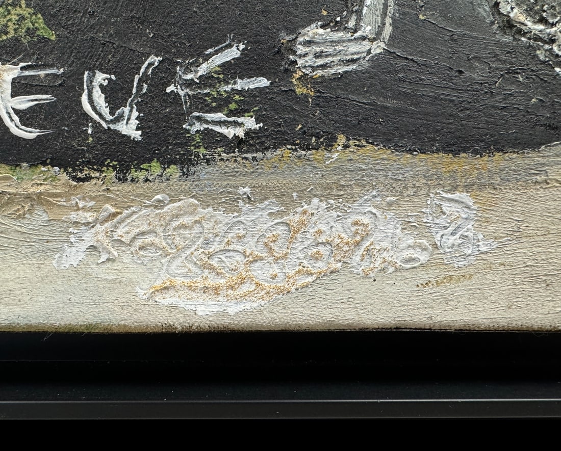 Jeune Eve, Art Brut, 1968, Oil and Sand on Canvas - 10