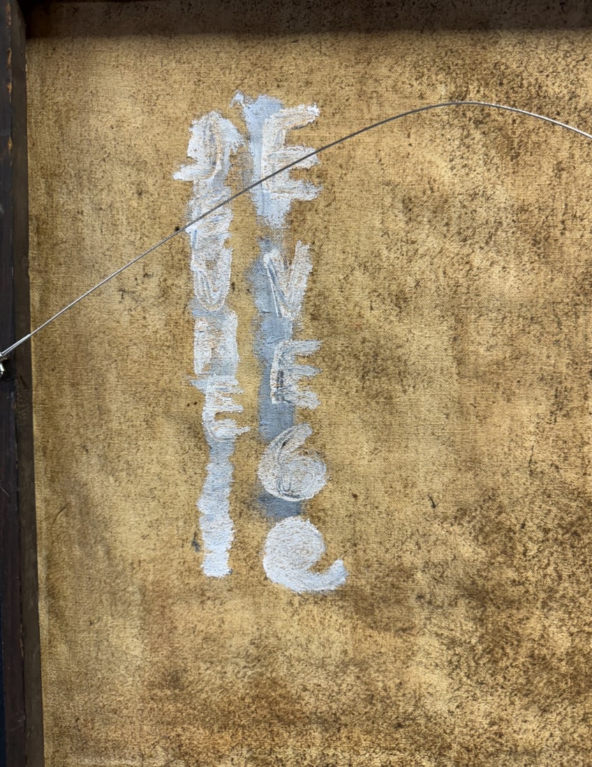 Jeune Eve, Art Brut, 1968, Oil and Sand on Canvas - 2