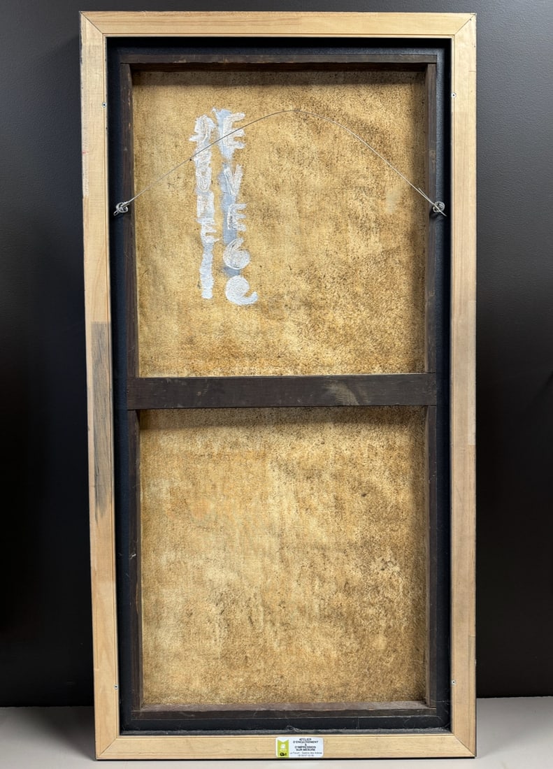 Jeune Eve, Art Brut, 1968, Oil and Sand on Canvas - 8