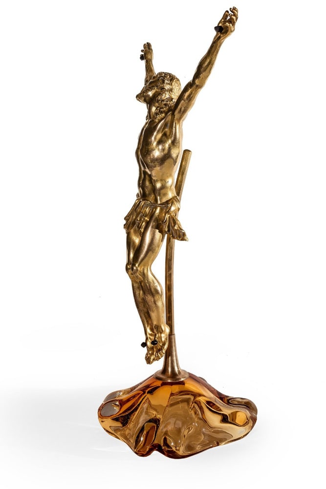 Corpus Christi Sculpture, 1800s, Gilded Bronze - 2