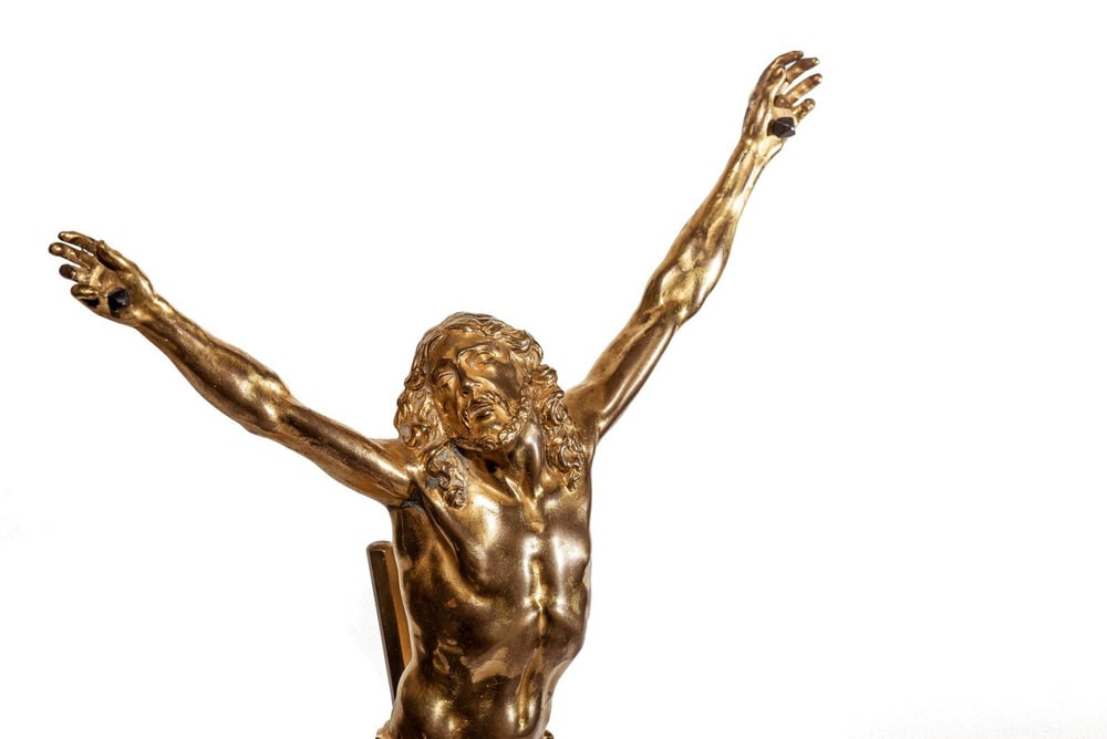Corpus Christi Sculpture, 1800s, Gilded Bronze - 4