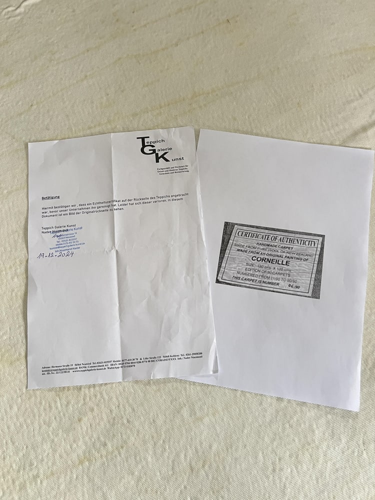 Le Chat La Lune et Le Soleil Rug, Corneille, 1970s - 12