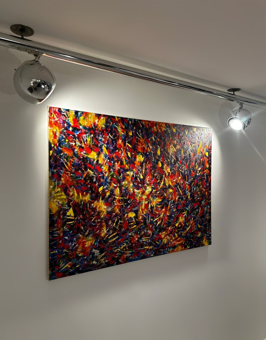 Jon Atac, Expression 2, 1989, Large Oil on Canvas - 2