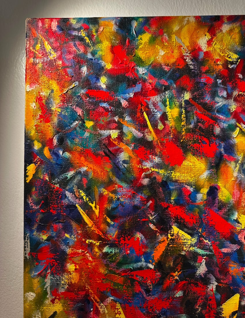 Jon Atac, Expression 2, 1989, Large Oil on Canvas - 5