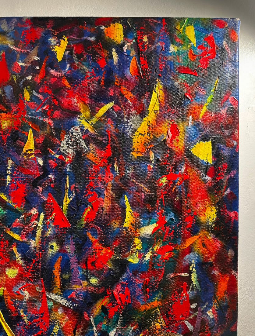 Jon Atac, Expression 2, 1989, Large Oil on Canvas - 6