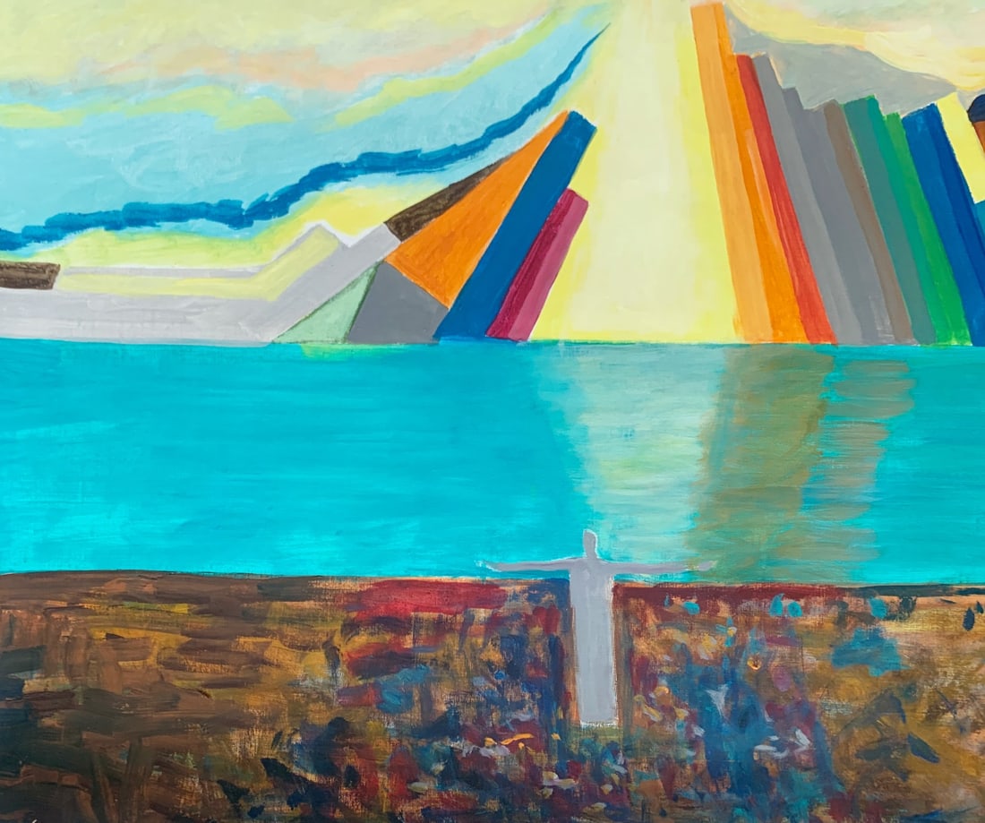 Iszchan Nazarian, Desire for Heaven, 2018, Acrylic - 2