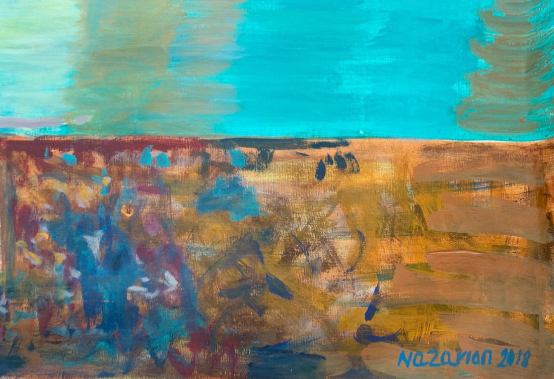 Iszchan Nazarian, Desire for Heaven, 2018, Acrylic - 4