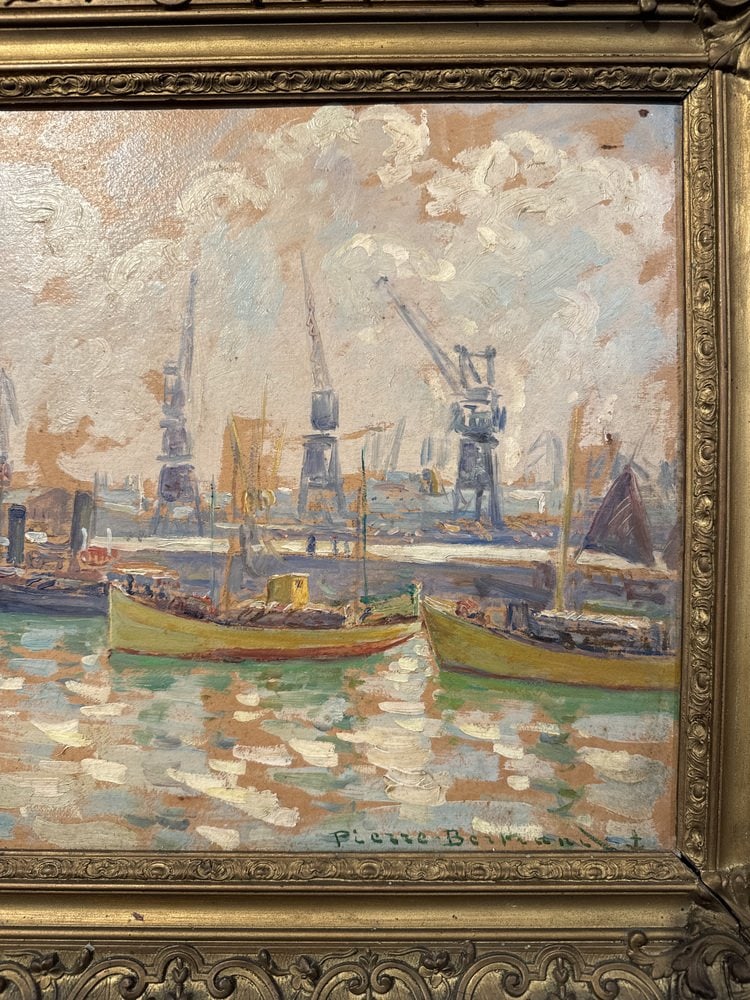 Bertand, Port of Casablanca, 1920s, Oil on Canvas - 6
