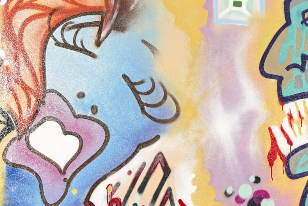 Vintage German Graffiti Art, 1990s - 2