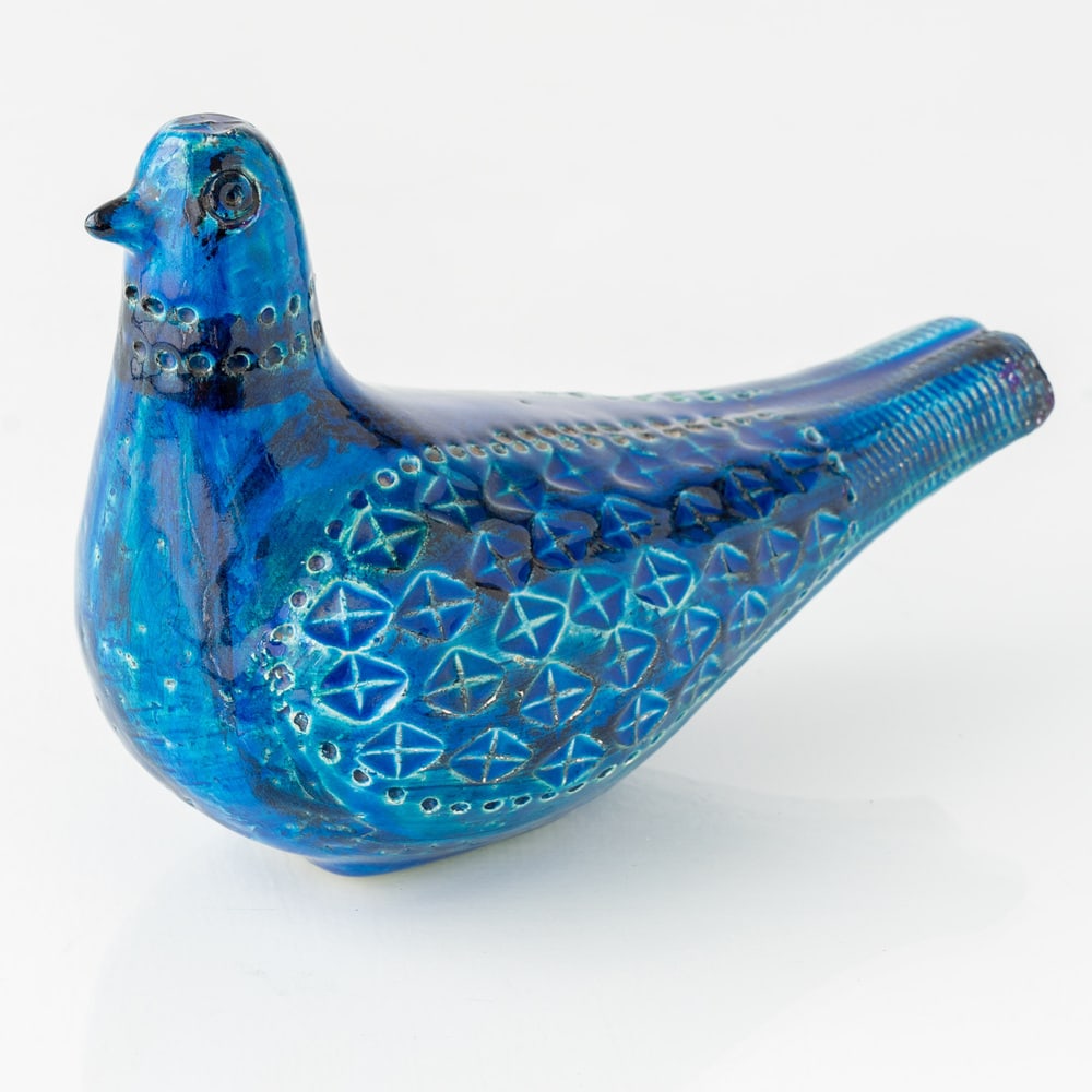 Rimini Blu Ceramic Dove Sculpture by Londi for Bitossi - 2