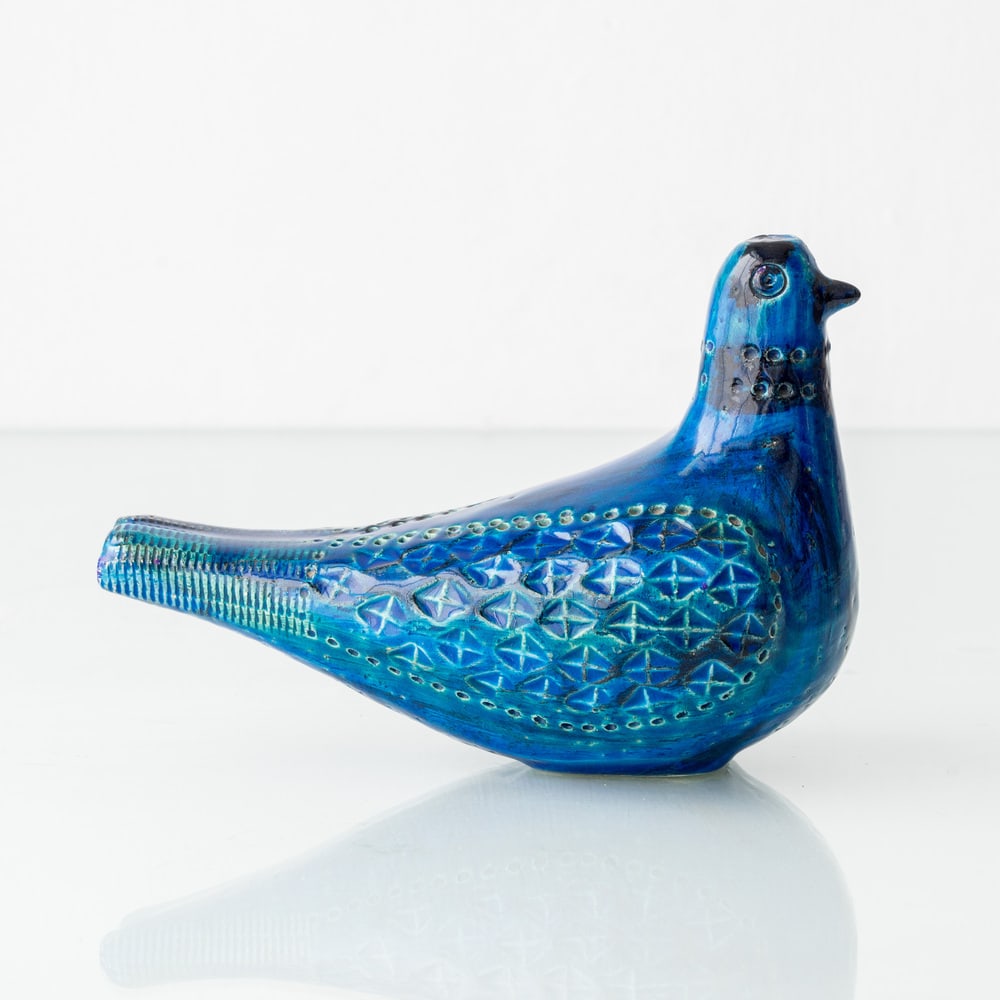 Rimini Blu Ceramic Dove Sculpture by Londi for Bitossi - 4