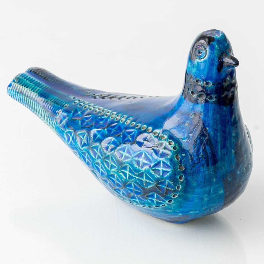 Rimini Blu Ceramic Dove Sculpture by Londi for Bitossi - 6