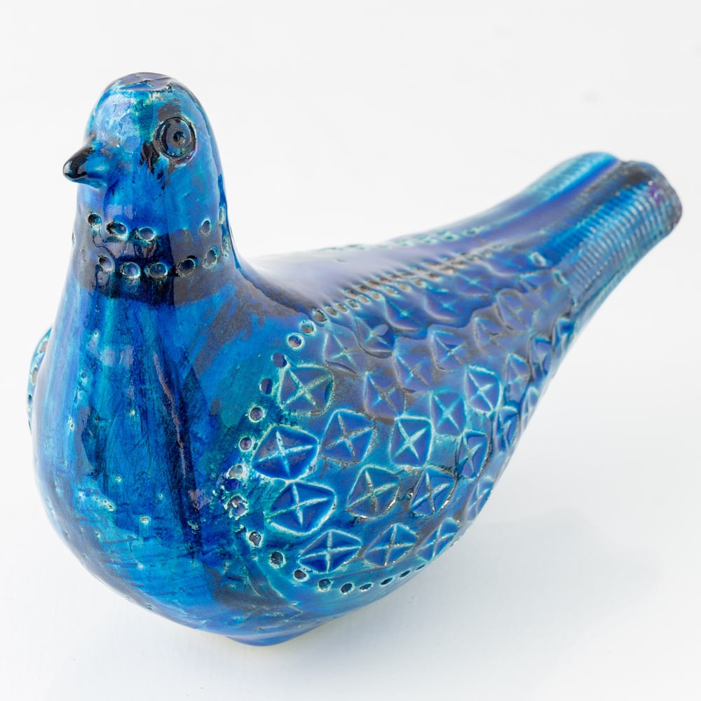 Rimini Blu Ceramic Dove Sculpture by Londi for Bitossi - 9
