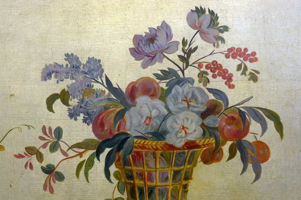 Grotesque, 21st Century, Oil, Pure Gold Leaf, Framed - 2