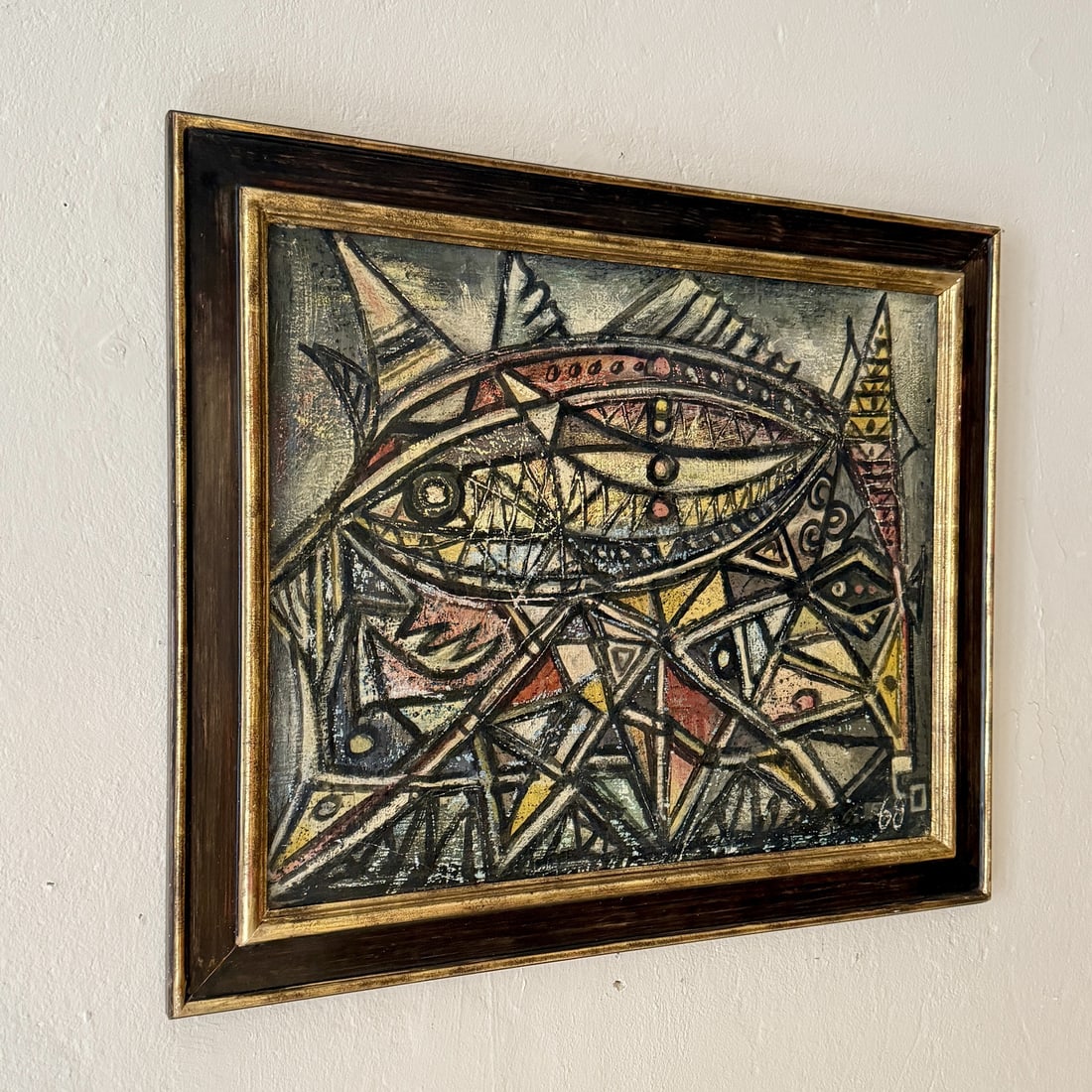 Unknown, Untitled, 1968, Chalk & Acrylic, Framed - 2
